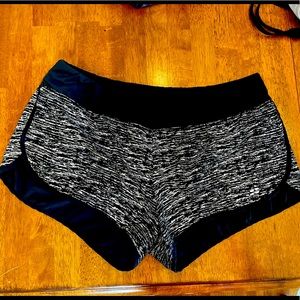 BCG lined reflective running shorts.